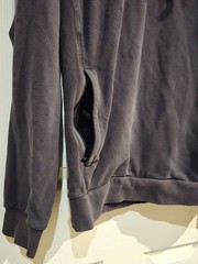 ​Fabletics Men’s The Courtside Hoodie Size Medium Charcoal Gray French Terry Zip