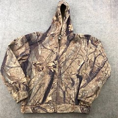 Vintage Pella Hoodie Mens 2XL Realtree Hardwoods 20-200 Hunting Sweatshirt