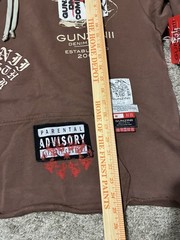 Gunzinii Denim & Co. Pullover Hoodie Size Medium Brown Brand New With Tags
