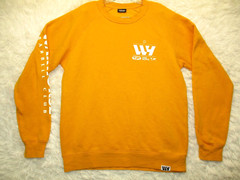 Warhorse Barbell Club Sweatshirt Men’s Size M Medium Yellow Long Sleeve Pullover