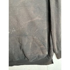 Pro Club Heavyweight Hoodie Mens Large Black Faded Distressed Paint Splatter L
