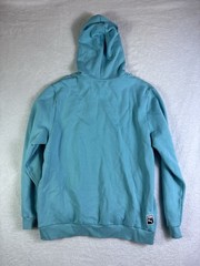 Puma Embroidered Print Logo Performance Hoodie Mens Large Aqua Blue XXL
