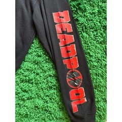 Marvel Studios Deadpool Wolverine Graphic Hoodie Black Mens XL Comic Back Print