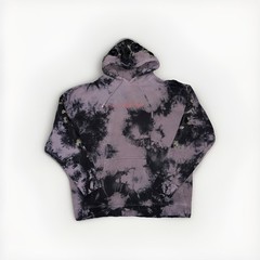 Civil Regime Hoodie XL Blue Purple Black Tie Dye Roses Floral Embroidered Gothic