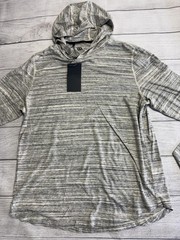 VRST Hoodie Shirt Mens Small Gray Breathable UV Protection Lightweight Pullover