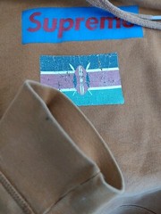 Supreme 1994 Hooded Sweatshirt With Kenya Flag Rust Color Size M
