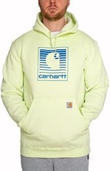 Carhartt Men’s Loose Fit Midweight Hooded Neck Letter Print Mens Graphic