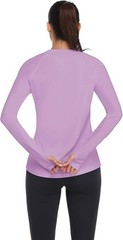 SPF 50 Women Sun Protection Shirt UV Long Sleeve Hiking Top Quick Dry Outdoor To