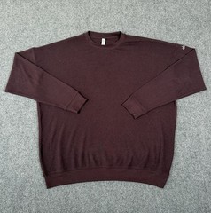 Alo Yoga Crew Neck Sweatshirt Mens Medium Plum Purple Boxy Oversized