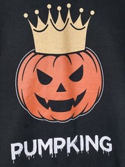 PUMPKING Evil Halloween Jack O Lantern Sweatshirt Pumpkin Scary Black Size Large