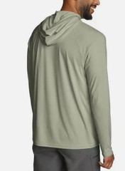 EDDIE BAUER Men’s Performance Solarfoil Hoodie UPF 50+ Green Long Sleeves MEDUIM