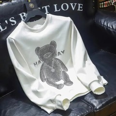 New Men Luxury Diamond Bear Rhinestones Fashion Black High Quality 4 Colors
