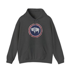 Rustic Vintage Wyoming Flag Hoodie, Cozy Sweatshirt for All Seasons, Gift