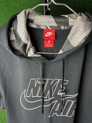 Nike Air Men’s Black Drawstring Pullover Hoodie MED – Short Sleeve w/Pocket