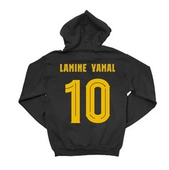 Lamine Yamal 10 Jersey Style Barcelona – Soccer Fans Unisex Hooded Sweatshirt