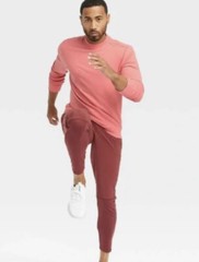 All in Motion Men’s XL Sweatshirt Soft Gym Crewneck NEW Coral Pink