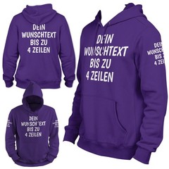 Personalised Custom Text Hoodie – Hooded Sweatshirt Unisex Mens Womens, Gesc