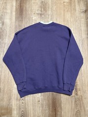 Vintage 90s Northern Michigan Crewneck Sweatshirt Nature Logo Purple Plum XL USA
