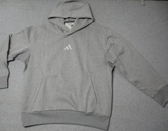 Adidas Mens All Season Fleece Loose Hoodie Gray Heather 2XL Sweatshirt XXL