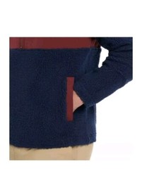 HURLEY Men’s Sherpa Anorak Half Zip Pullover Hoodie, Size Large, Obsidian NWT