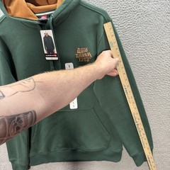 Quiksilver Sweatshirt Adult Small Green Hoodie Pullover Skater Surfer Grunge NEW