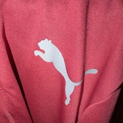 PUMA Men’s Red Fleece Full Zip Hooded Hoodie w/ Pockets Size L