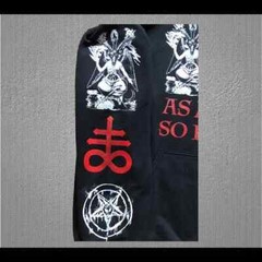 Baphomet Hoodie Bow to None S to XL Sizes As Above So Below Solve Et Coagula