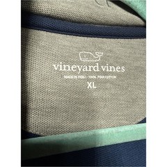 Vineyard Vines Mens 1/4 Zip Navy Pullover Long Sleeve Size XL Preppy Business