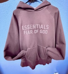 Essentials Plum Oversized Hooded Sweatshirt Size Medium
