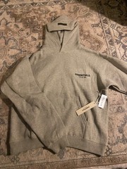 essentials hoodie dark oatmeal medium