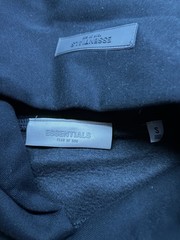 Essentials Black Stretch Limo Hoodie
