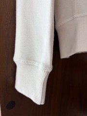 **Tom Ford Luxury Men’s Modal Sweatshirt – Beige White – Size 46 IT – New**
