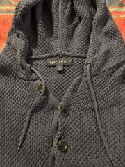 J. Crew Pair of Men’s Button Collar Hooded Sweatshirts – Size Medium