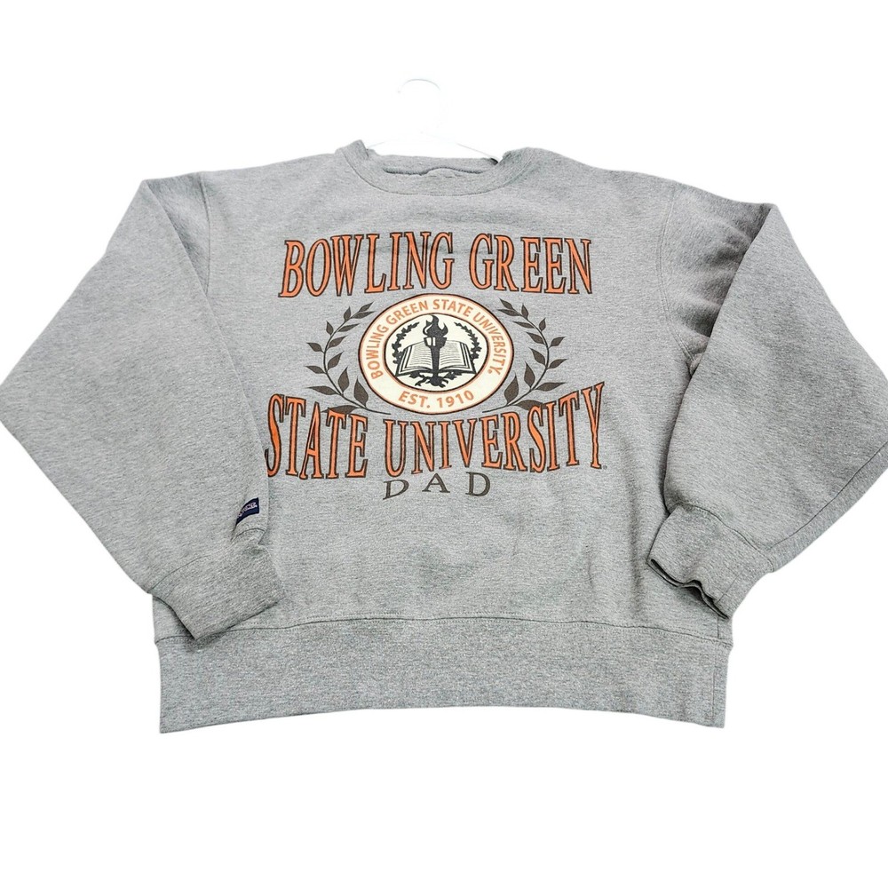JanSport Bowling Green State University BGSU Dad Sweatshirt Gray Crewneck Small