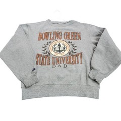 JanSport Bowling Green State University BGSU Dad Sweatshirt Gray Crewneck Small