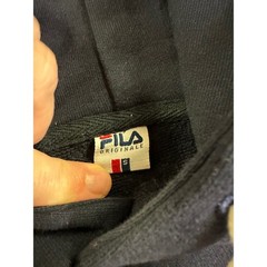 Fila Originale Mens Colorblock Hoodie Navy Blue White Red Logo Pullover Small