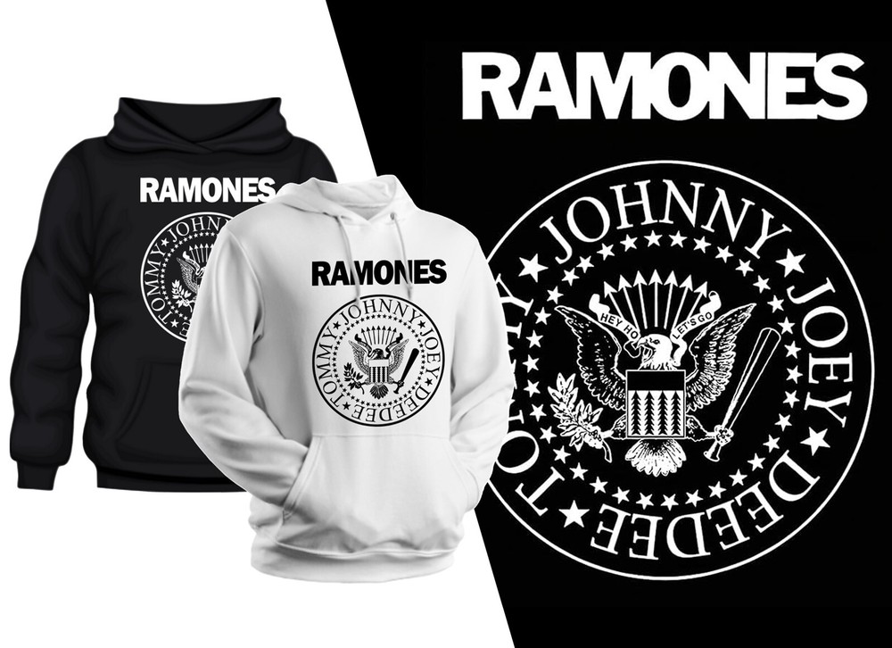 The Ramones 80’s Punk Rock Band Hoodie Tee Adult Unisex New