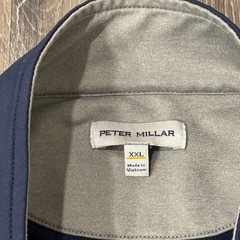 Peter Millar Pullover Men XXL Navy Blue Perth Quarter-Zip Performance