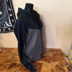 Nike Tech Fleece M Blue Gray Men’s Hoodie Double Zipper