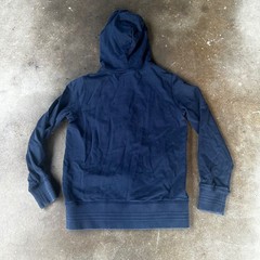 Psycho Bunny Full Zip Hoodie Mens XXS Navy Blue Excellent Gradient Logo Hooded