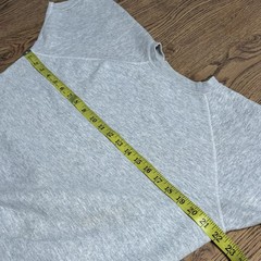 Vintage Champion Blue Bar 1970s Raglan Sweat T-Shirt Grey Cotton Men’s Sz Large