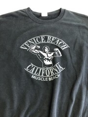 Venice Beach California Gildan Sweatshirt Mens Large VTG Muscle Beach Fleece