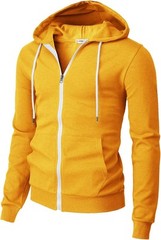 Men’s Zip Up Hoodie Lightweight Long Sleeve Basic Slim Fit Cotton SweatShirt