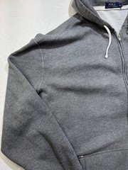 Polo Ralph Lauren Hoodie Mens 4XLT Gray Full Zip Fleece Big & Tall Sweatshirt