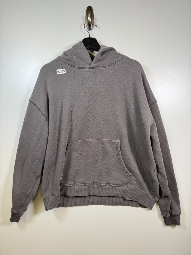 Elwood Mens French Terry Sweatshirt Hoodie Oversized Sustainable Gray Sz Large