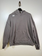 Elwood Mens French Terry Sweatshirt Hoodie Oversized Sustainable Gray Sz Large