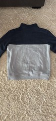 IZOD Advantage Performance 1/4 Zip Fleece Colorblock Mock Neck Sweatshirt L