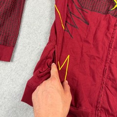 DC Comics The Flash Hoodie Mens Medium Red Graphic Full Zip