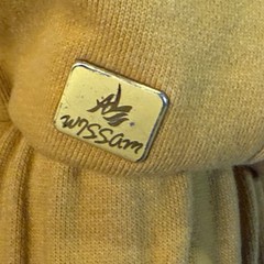Al Wissam Suede Hoodie Mustard Yellow Embroidered Logo Streetwear Pullover 3XL