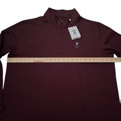 Eastside Golf Men’s Signature Quarter 1/4 Zip Fig Size 2XL Embroidered Pullover
